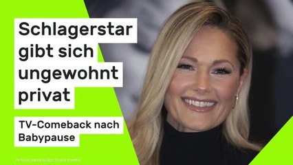 Helene Fischer: TV-Comeback nach Babypause - Schlagerstar gibt sich ungewohnt privat