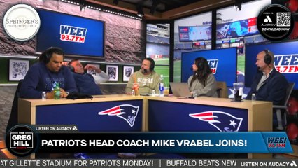 Patriots HC Mike Vrabel joins live at Gillette Stadium!