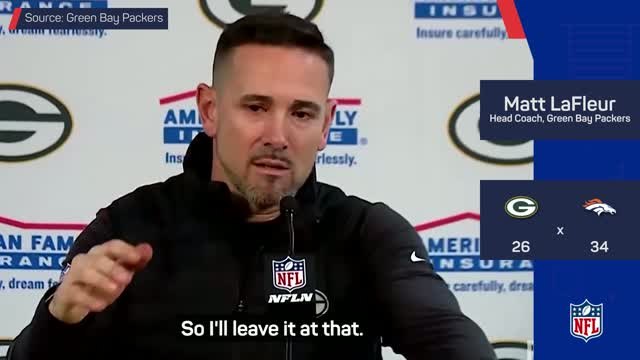 'It doesn't look good' - LaFleur on Parsons' potential season-ending injury