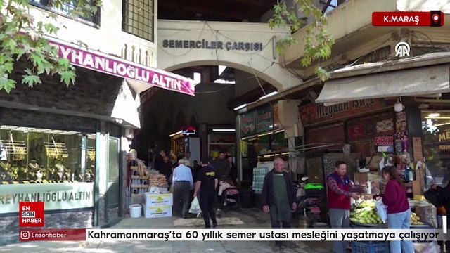 Kahramanmaraş’ta 60 yıllık semer ustası mesleğini yaşatmaya çalışıyor
