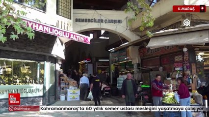 Kahramanmaraş’ta 60 yıllık semer ustası mesleğini yaşatmaya çalışıyor