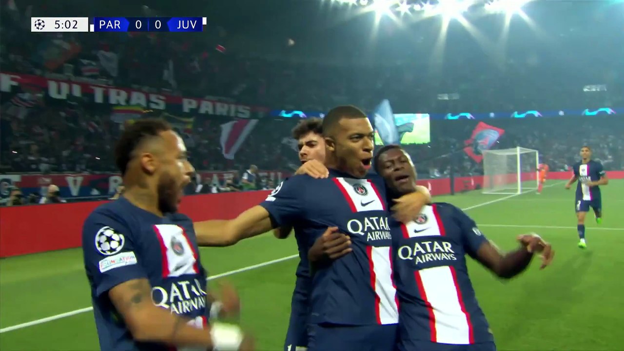 Paris Saint Germain-Juventus 2-1 Champions League Fase a Gironi 1 Turno 06-09-22 Sintesi di Sky