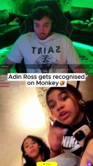 Adin Ross gets recognized on Monkey...