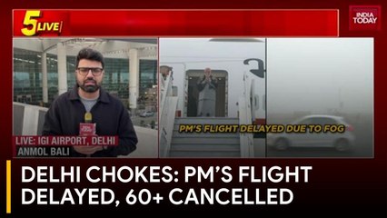 Delhi Pollution Crisis: Anmol Bali Reports on Flight Chaos at IGI Airport; PM Modi’s Flight Delayed Amid Smog