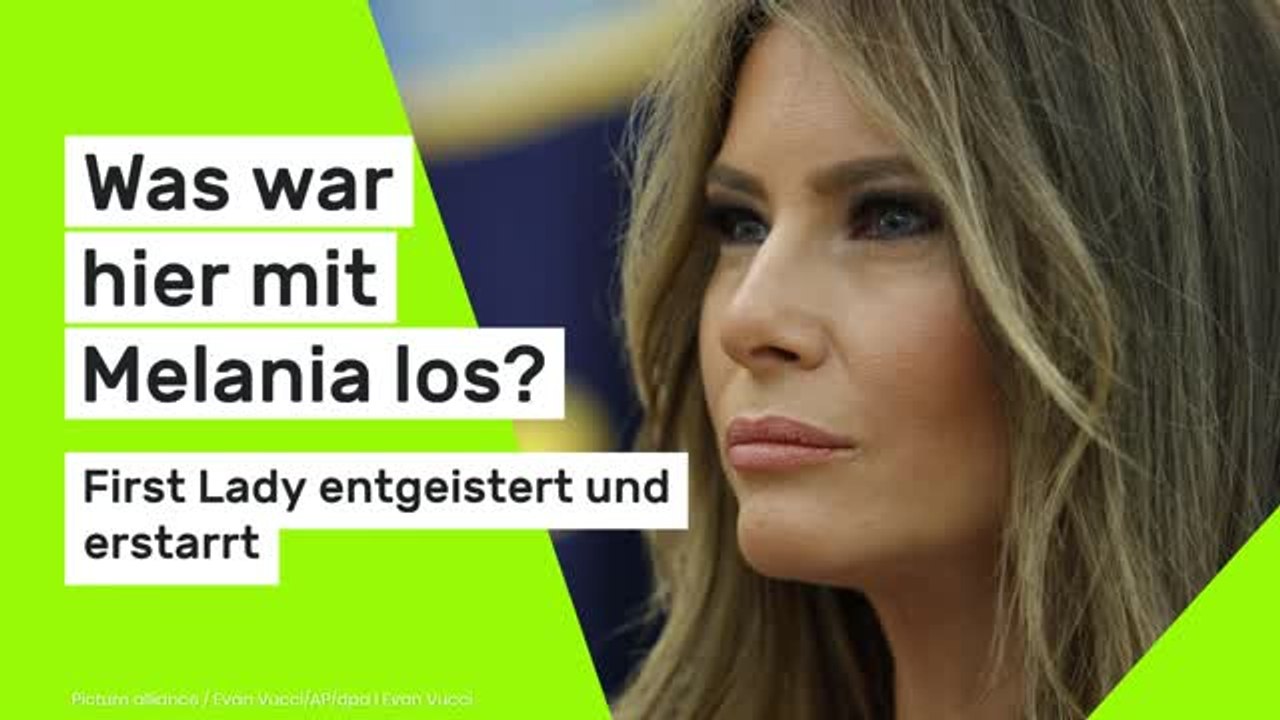 Melania Trump neben Donald Trump: First Lady entgeistert und erstarrt - was war hier mit Melania los?
