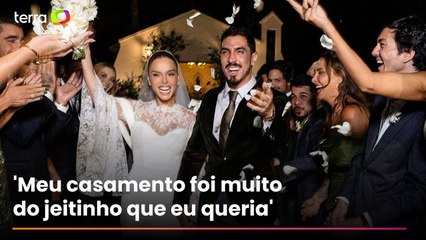 Giovanna Lancellotti diz que realizou sonho com casamento e explica segredo da relação com o marido