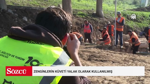 Zenginlerin küveti yalak olarak kullanılmış