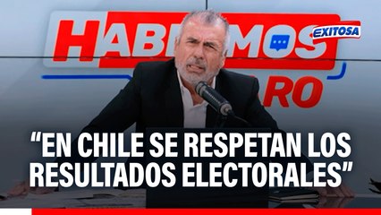 Nicolás Lúcar: "En Chile a nadie se le ocurrió decir que hubo fraude, se respetan los resultados electorales"
