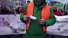 Manifestation à Bruxelles contre les mesures d'économies de la FWB