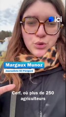 La CR de Dordogne bloque le rond-point du Cerf et l'A89 à Périgueux