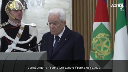 Mattarella: "C'e' una disordinata e ingiustificata aggressione alla Ue"