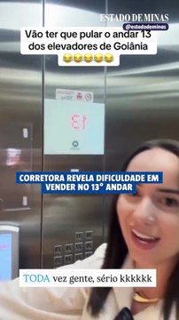 Corretora de luxo revela dificuldade em vender apartamentos no 13º andar