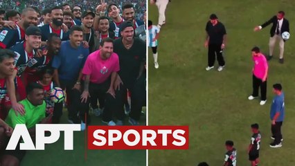 Lionel Messi Joins Suarez and De Paul for Football Session with Young Players in India's Delhi | APT