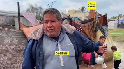 La bande de Gaza frappée par la tempête hivernale Byron