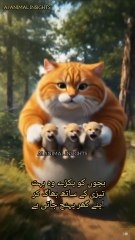 “Fat Cat Steals Tiger Cubs 😱 | Funny Jungle Story Short”