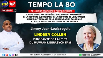 Tempo La So: Jimmy Jean-Louis reçoit Lindsey Collen