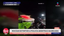 Agreden a policía de Tránsito con extintor en la colonia Morelos | DPC con Paola Rojas