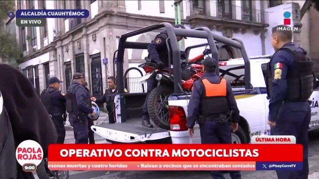 Operativo en el Centro Histórico contra motociclistas | DPC con Paola Rojas