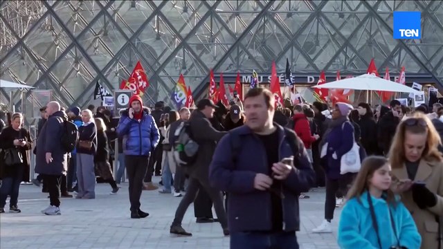 احتجاجات موظفي وعمال اللوفر