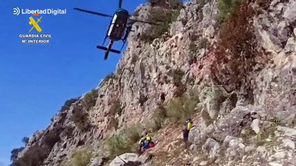 Rescatados tres montañeros tras un grave accidente en el pico de la Granja, en Cádiz