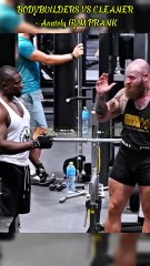 BODYBUILDERS VS CLEANER Anatoly GYM PRANK #trolllife #funny #gym #prank #laugh