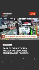 Baja el dólar y caen precios de celulares  en mercados paceños