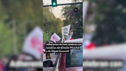 Seguidores de Kast celebraron el triunfo coreando el nombre del dictador Pinochet