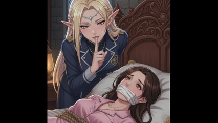 Monster Girl Academy: Handgagged, Tied Up and Gagged by Elves