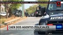 Detienen a dos policías activos por robo con violencia a taxista en Chiapas