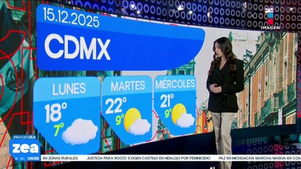 Pronóstico del tiempo 15 de diciembre de 2025 | Noticias con Francisco Zea