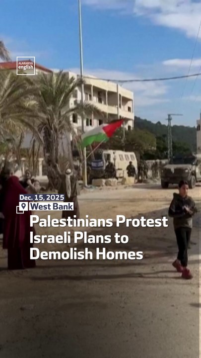 Palestinians Protest Israeli Plans to Demolish Homes