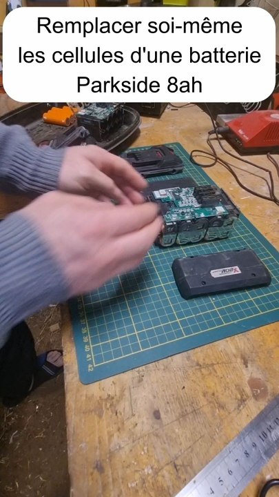 Remplacer soi-même les cellules d'une batterie parkside  8ah