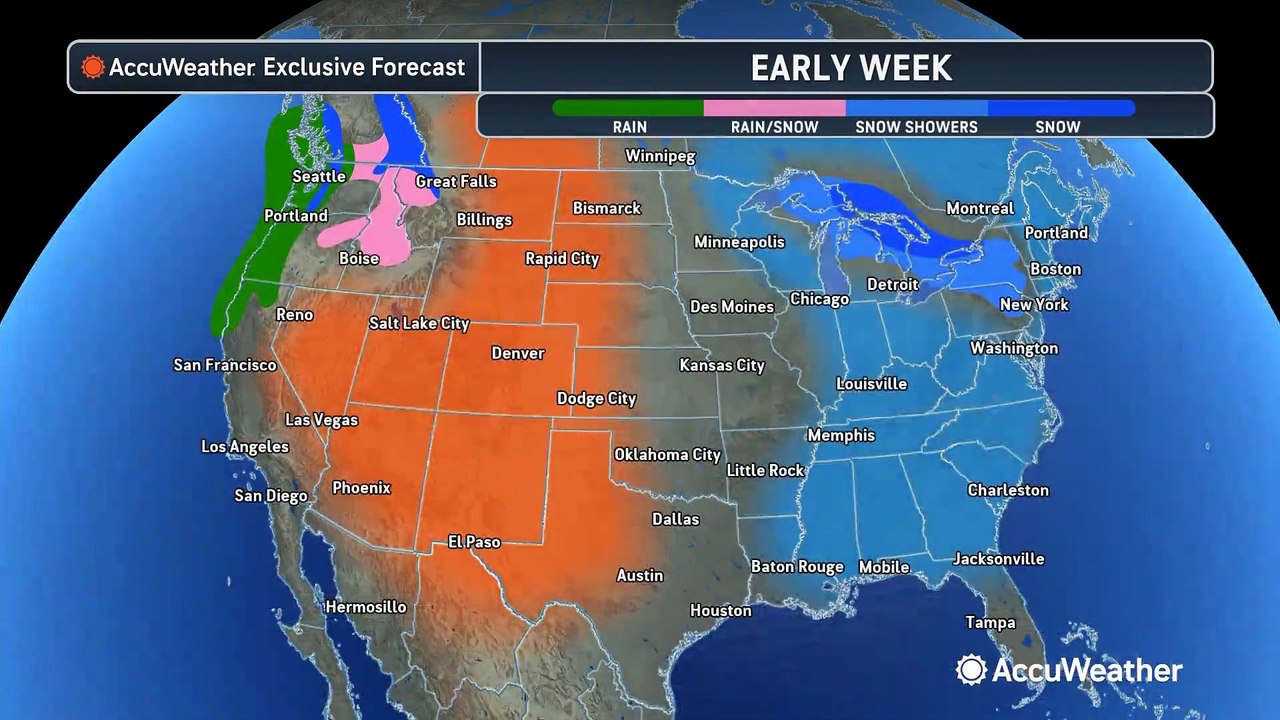 Coldest day of the season Monday, milder air fo...