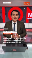 Mañana es el último día para empadronarse antes de las elecciones subnacionales 2026. Recuerda que SERECÍ no ampliará el plazo, ¡no pierdas la oportunidad de estar registrado a tiempo!