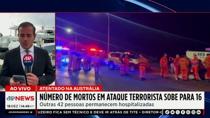 Ataque terrorista na Austrália deixa 16 mortos e 42 feridos | TEMPO REAL