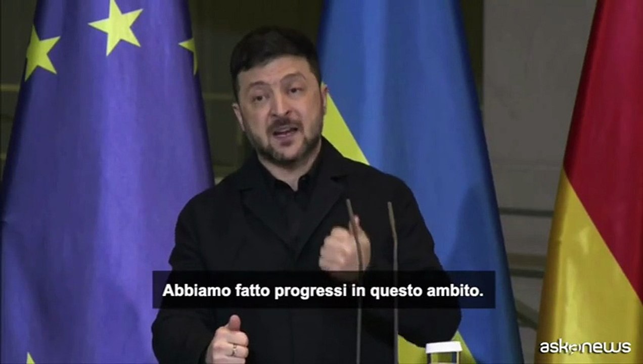 Zelensky parla di "progressi" su garanzie di sicurezza Usa per Kiev