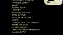 Lettera per una nascita Pierluigi Cappello LeggeRodolfo Vettor