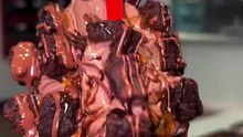 ICE Cream chocolat#icecream #dessert #cake #food #chocolate #foodie #sweet #streetfood #shortsvideo