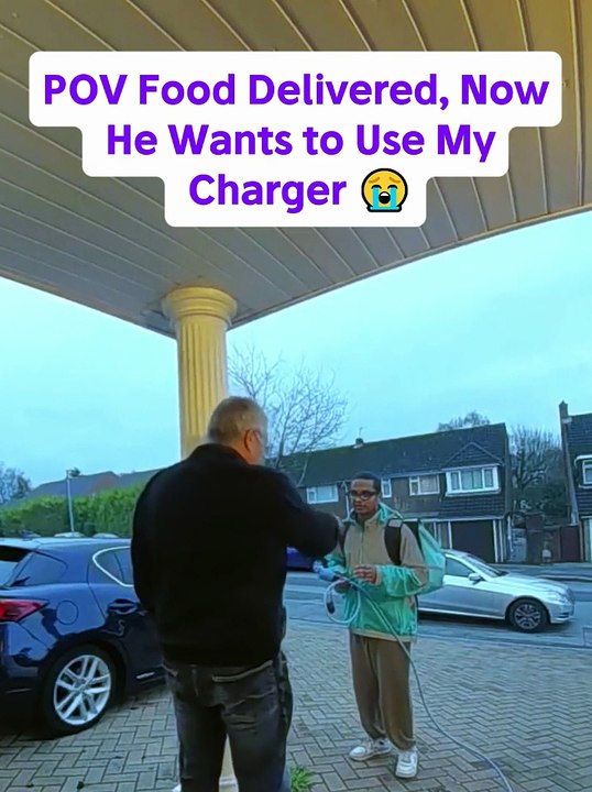 Pov Food Delivered, Now He Wants To Use My Charger 😭