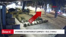 Otomobil ile motosiklet çarpıştı: 1 ölü, 2 yaralı