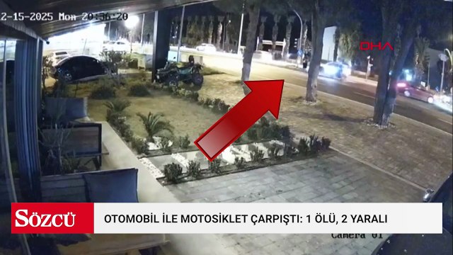 Otomobil ile motosiklet çarpıştı: 1 ölü, 2 yaralı