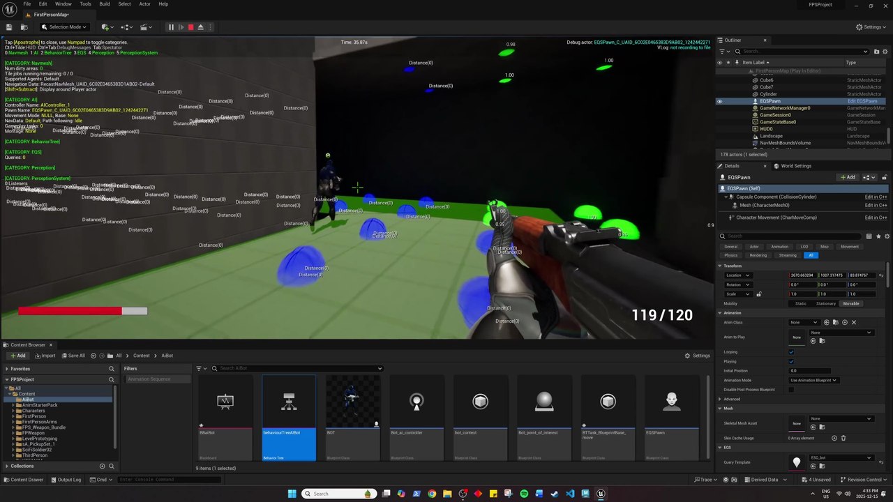 AI bot deathmatch arena Part 1 Unreal engine