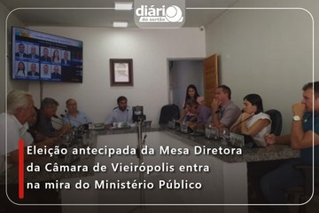 Eleição antecipada da Mesa Diretora da Câmara de Vieirópolis entra na mira do Ministério Público