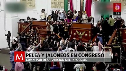 Legisladoras del Congreso CdMx protagonizan pelea durante debate por extinción del InfoCDMX