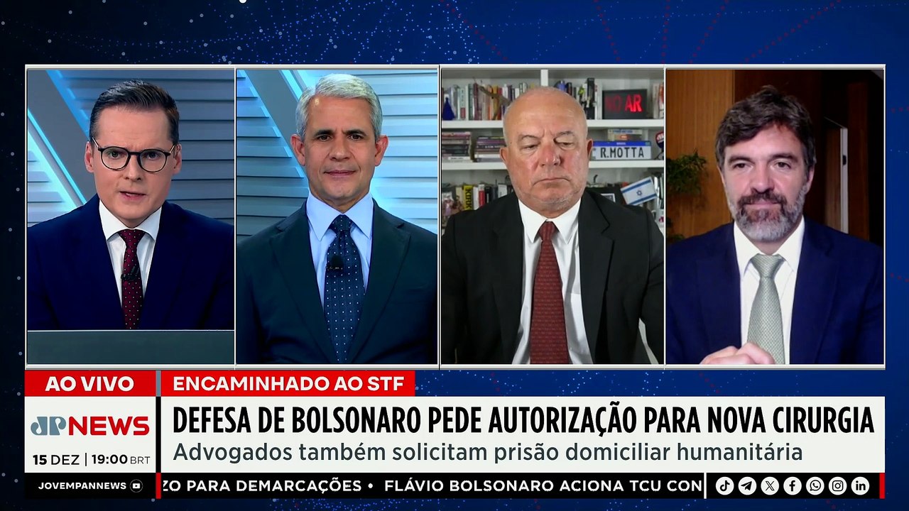 Defesa de Bolsonaro pede nova cirurgia e prisão domiciliar ao STF