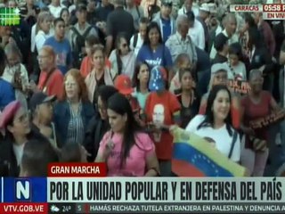 Caracas | Pueblo se movilizan en defensa de la Patria y rechazan acciones imperialistas