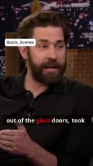 John Krasinski Unexpected Encounter with a Taxi-Launched Bagel #interview