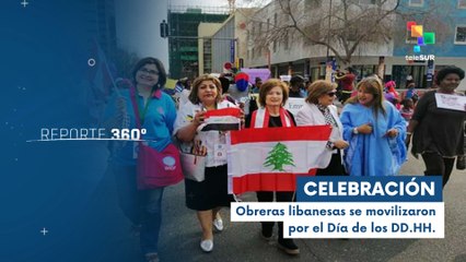 Mujeres libanesas conmemoran Día Mundial de los Derechos Humanos