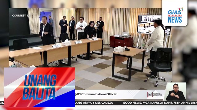 Huling sesyon ng ICI para sa 2025, idinaos kahapon; huling araw na rin bilang commissioner ni dating DPWH Sec. Singson | Unang Balita