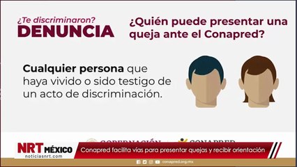 Conapred facilita vías para presentar quejas y recibir orientación